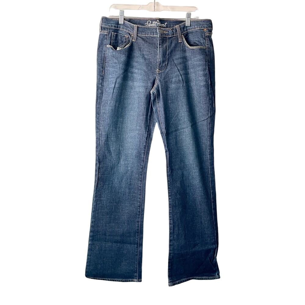 Old Navy "The Sweet Heart " 10" Rise 32.5" Inseam Dark Wash Denim Jeans - Sz 12L